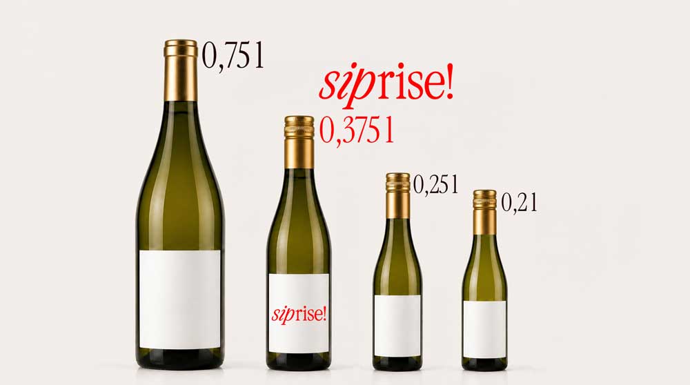 Sélection de demi-bouteilles de vin pour le calendrier de l’Avent siprise!