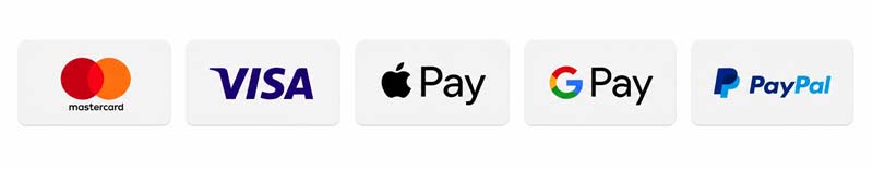 Payment methods accepted in the siprise! online shop
